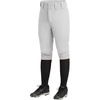 image:imageStelle Girls Softball Pants Knickers Style with Pockets for Youth Kids  Kneehigh Fastpitch Tee Ball Belt Loops Double Knee Performance Durable Practice Game Day Elastic Leg OpeningsLight Grey