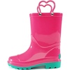 image:imageStelle Girls Waterproof Rain Boots with EasyOn Handles  Girls amp Boys Lightweight Cute Heart Handles NonSlip Sole Rain Puddle Outdoor Play for Toddler to KidsFuchsia