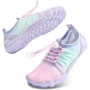 image:imageStelle Kids Water Shoes TPUReinforced Barefoot  NonSlip Quick Dry Packable Design with CordLock Drawstring for Boys GirlsBeach Pool HikingToddler to Big KidMermaid Ombre
