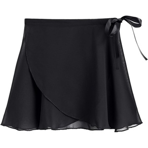 image:imageSTELLE Ballet Skirt Women Chiffon Wrap Skirt Adjustable Tie Dance SkirtsBlack