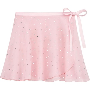 image:imageSTELLE Ballet Skirt Women Chiffon Wrap Skirt Adjustable Tie Dance SkirtsPink Shiny
