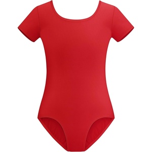 image:imageStelle Ballet Leotards for Girls Short Sleeve Gymnastics Dance Outfit 216Y  Scoop neckline Stretch fabric Comfortable fit Skinfriendly Gymnastics amp Ballet Toddler dancewear Kids bodysuitRed