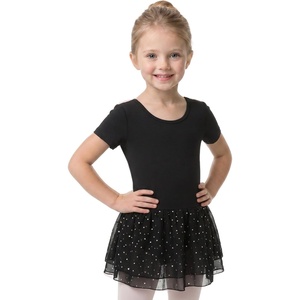 image:imageStelle Ballet Leotards for Girls Toddler Dance Ballerina Costumes Dresses  Toddler Ballet Dress with DoubleLayer Sequin Skirt Short Sleeve Leotard Dress for Ballet Gymnastics amp PerformanceBlack