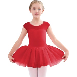image:imageStelle Ballet Leotards for Girls with Tutu Skirt Ballerina Dance Costumes  Ballet tutu dress Soft stretch fabric Breathable comfort Tulle skirt Ballerina outfit Dance Performance Party01red