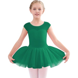 image:imageStelle Ballet Leotards for Girls with Tutu Skirt Ballerina Dance Costumes  Ballet tutu dress Soft stretch fabric Breathable comfort Tulle skirt Ballerina outfit Dance Performance Party01green