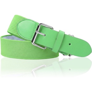 image:imageStelle Baseball Softball Belt Elastic Adjustable Girls Boys Youth Adults  Secure Metal Buckle Comfortable Stretch Fit Fastpitch Tee Ball Uniform Practice Game Day Durable Women MenNeon Green