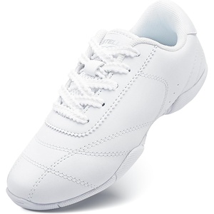 image:imageStelle Cheer Shoes Girls Leather Dance Sneakers  Youth Athletic Tennis Shoes for Cheerleading Training Competition and Practice with Supportive NonMarking SoleWhite