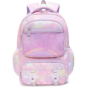 image:imageStelle Girls Backpack Butterfly Bookbag Kids School Bags  with Lunch boxKindergartenElementaryMiddle schoolRainbowPinkPurpleAges 6LightweightCuteRainbow Lavender