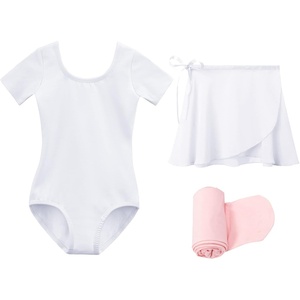 image:imageStelle Girls Ballet Leotards Toddler Dance Combo with Skirt and Tights1white