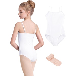 image:imageStelle Girls Camisole Leotards with Tights for BalletGymnasticsDanceWhite