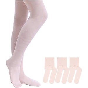 image:imageStelle Girls Footed Ballet Tights for Dance Class Toddler Kids 2T15Y  High Waist Stretch Opaque Coverage Soft Stocking Teen amp Youth Pantyhose Ballerina Studio Stage Performance Recital3packballet Pink