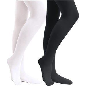 image:imageStelle Girls Footed Ballet Tights for Dance Class Toddler Kids 2T15Y  High Waist Stretch Opaque Coverage Soft Stocking Teen amp Youth Pantyhose Ballerina Studio Stage Performance RecitalBlackwhite