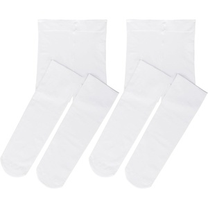 image:imageStelle Girls Footed Ballet Tights for Dance Class Toddler Kids 2T15Y  High Waist Stretch Opaque Coverage Soft Stocking Teen amp Youth Pantyhose Ballerina Studio Stage Performance Recital2pair White