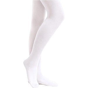 image:imageStelle Girls Footed Ballet Tights for Dance Class Toddler Kids 2T15Y  High Waist Stretch Opaque Coverage Soft Stocking Teen amp Youth Pantyhose Ballerina Studio Stage Performance RecitalWhite