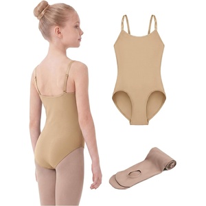 image:imageStelle Girls Seamless Camisole Leotard with Convertible TightsNude