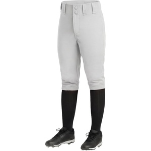 image:imageStelle Girls Softball Pants Knickers Style with Pockets for Youth Kids  Kneehigh Fastpitch Tee Ball Belt Loops Double Knee Performance Durable Practice Game Day Elastic Leg OpeningsLight Grey