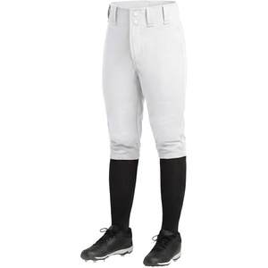image:imageStelle Girls Softball Pants Knickers Style with Pockets for Youth Kids  Kneehigh Fastpitch Tee Ball Belt Loops Double Knee Performance Durable Practice Game Day Elastic Leg OpeningsWhite