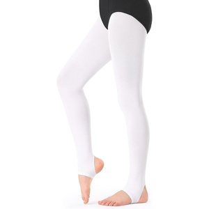 image:imageStelle Girls Women Stirrup Ballet Tights for Dance Class Kids Adult  Convertible amp Transition Soft Footless Stockings Stretch Opaque Teen amp Youth Pantyhose Gymnastics Ballerina RecitalWhite