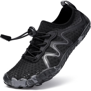 image:imageStelle Kids Water Shoes Quick Dry Barefoot Drawstring  Perforated Sole for Quick Drainage with Drawstring Closure for Boys and GirlsBeachPool and HikingToddler to Big KidBlack