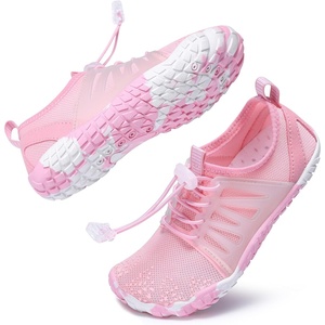 image:imageStelle Kids Water Shoes TPUReinforced Barefoot  NonSlip Quick Dry Packable Design with CordLock Drawstring for Boys GirlsBeach Pool HikingToddler to Big KidPink