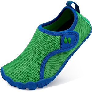 image:imageStelle Toddler Water Shoes Kids Barefoot NonSlip  Quick Dry HookandLoop Strap with BuiltIn Drainage for Boys GirlsNatural Foot Movement Beach Pool Swim Hiking CampingGreen