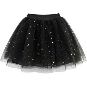 image:imageStelle Tutu for Girls Skirt Layered Tulle Ballet Princess Birthday Outfit  Tutu for girls Layered fluffy sequin skirt Lightweight soft fabric Toddler tutu Dance class Performance Birthday outfitBlack