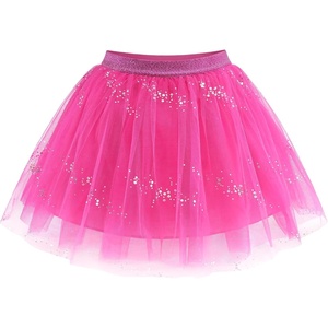 image:imageStelle Tutu for Girls Skirt Layered Tulle Ballet Princess Birthday Outfit  Tutu for girls Layered fluffy sequin skirt Lightweight soft fabric Toddler tutu Dance class Performance Birthday outfitHot Pink