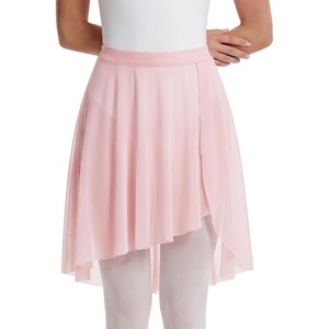 image:imageStelle Women Ballet Skirt Chiffon Dance Wrap Skirt Mesh Sheer Pull On Skirt  BlackWhitePink Ballet Skirt Women Pull on elastic waist Chiffon ballet wrap skirt Dance Rehearsal Recital Studio wearBallet Pink
