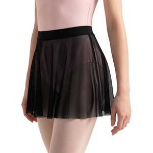 image:imageStelle Women Ballet Skirt Chiffon Wrap Skirt Pull On Mesh Sheer Dance Skirt  Ballet skirts for women Elastic waist pull on Flowing movement Dance Rehearsal Recital Studio wearBlack