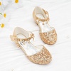 image:imageStelle Girls Glitter Charm Dress Shoes Sequins Princess Heels for Party  Sparkle finish Decorative charms Cushioned comfort Flexible outsole Dressup Special occasions Comfortable fitGold