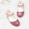 image:imageStelle Girls Glitter Charm Dress Shoes Sequins Princess Heels for Party  Sparkle finish Decorative charms Cushioned comfort Flexible outsole Dressup Special occasions Comfortable fitRedhot Pink Glitter