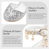 image:imageStelle Girls Glitter Charm Dress Shoes Sequins Princess Heels for Party  Sparkle finish Decorative charms Cushioned comfort Flexible outsole Dressup Special occasions Comfortable fitSilver