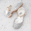 image:imageStelle Girls Glitter Charm Dress Shoes Sequins Princess Heels for Party  Sparkle finish Decorative charms Cushioned comfort Flexible outsole Dressup Special occasions Comfortable fitSilver