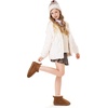 image:imageStelle Kids Snow Boots Girls Boys Winter Ankle Boots  Faux Fur LinedFaux Suede UpperPullOnTPR OutsoleCozyLightweightComfortableOutdoorWarmToddlerLittle Big KidChestnut