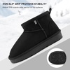 image:imageStelle Kids Snow Boots Girls Boys Winter Ankle Boots  Faux Fur LinedFaux Suede UpperPullOnTPR OutsoleCozyLightweightComfortableOutdoorWarmToddlerLittle Big KidBlack