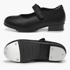image:imageStelle Tap Shoes for Toddler Girls PU Unisex Tap Dance Shoes  Rounded toe Padded heel collar Clear tap sound Cushioned insole Nonslip outsole Lightweight designBblack Pu