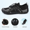 image:imageStelle Water Shoes for Women Barefoot Aqua Shoes for River Swim  Hiking Beach Pool Boating Yoga QuickDry Mesh Lightweight NonSlip Outsole EasyOn Pull Tabs Water Shoes for Adult MenBlack