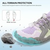 image:imageStelle Water Shoes for Women Barefoot Aqua Shoes for River Swim  Hiking Beach Pool Boating Yoga QuickDry Mesh Lightweight NonSlip Outsole EasyOn Pull Tabs Water Shoes for Adult MenLight Purple