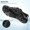 image:imageStelle Water Shoes for Women Barefoot Aqua Shoes for River Swim  Hiking Beach Pool Boating Yoga QuickDry Mesh Lightweight NonSlip Outsole EasyOn Pull Tabs Water Shoes for Adult MenBlack