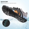 image:imageStelle Water Shoes for Women Barefoot Aqua Shoes for River Swim  Hiking Beach Pool Boating Yoga QuickDry Mesh Lightweight NonSlip Outsole EasyOn Pull Tabs Water Shoes for Adult MenGlacial Ember