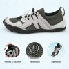 image:imageStelle Water Shoes for Women Barefoot Aqua Shoes for River Swim  Hiking Beach Pool Boating Yoga QuickDry Mesh Lightweight NonSlip Outsole EasyOn Pull Tabs Water Shoes for Adult MenGrey