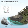 image:imageStelle Water Shoes for Women Barefoot Aqua Shoes for River Swim  Hiking Beach Pool Boating Yoga QuickDry Mesh Lightweight NonSlip Outsole EasyOn Pull Tabs Water Shoes for Adult MenUtility Green