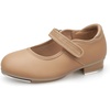 image:imageStelle Tap Shoes for Toddler Girls PU Unisex Tap Dance Shoes  Rounded toe Padded heel collar Clear tap sound Cushioned insole Nonslip outsole Lightweight designBtan