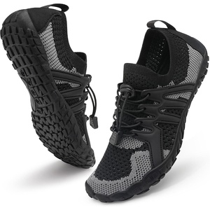 image:imageStelle Water Shoes for Women Barefoot Aqua Shoes for River Swim  Hiking Beach Pool Boating Yoga QuickDry Mesh Lightweight NonSlip Outsole EasyOn Pull Tabs Water Shoes for Adult MenBlack