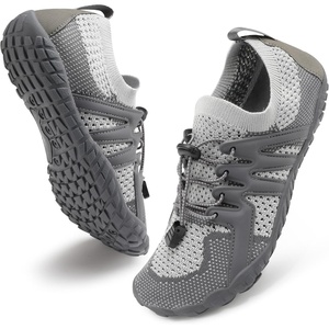 image:imageStelle Water Shoes for Women Barefoot Aqua Shoes for River Swim  Hiking Beach Pool Boating Yoga QuickDry Mesh Lightweight NonSlip Outsole EasyOn Pull Tabs Water Shoes for Adult MenCharcoal