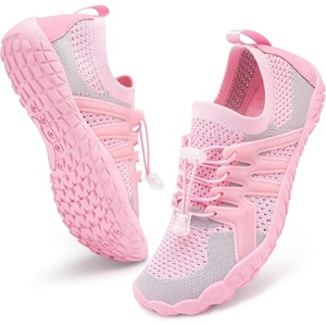 image:imageStelle Water Shoes for Women Barefoot Aqua Shoes for River Swim  Hiking Beach Pool Boating Yoga QuickDry Mesh Lightweight NonSlip Outsole EasyOn Pull Tabs Water Shoes for Adult MenPink