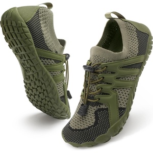 image:imageStelle Water Shoes for Women Barefoot Aqua Shoes for River Swim  Hiking Beach Pool Boating Yoga QuickDry Mesh Lightweight NonSlip Outsole EasyOn Pull Tabs Water Shoes for Adult MenUtility Green