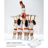 image:imageStelle Cheer Shoes Women Leather Cheerleading Dance Sneakers  Lightweight Athletic Training Tennis Shoes for Youth and Women  Supportive Sole for Cheer Competition and PracticeWhitepu