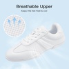 image:imageStelle Cheer Shoes Women Leather Cheerleading Dance Sneakers  Lightweight Athletic Training Tennis Shoes for Youth and Women  Supportive Sole for Cheer Competition and PracticeWhitemesh