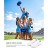 image:imageStelle Cheer Shoes Women Leather Cheerleading Dance Sneakers  Lightweight Athletic Training Tennis Shoes for Youth and Women  Supportive Sole for Cheer Competition and PracticeWhitemesh